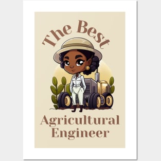 Agricultural Engineer Black Woman Posters and Art